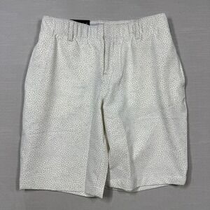 Under Armour UA Links Printed Golf Short Women 2 White Gray 9" AOP